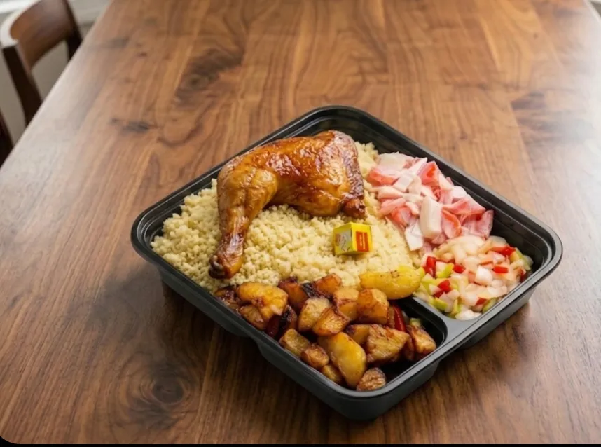 Atchiékè+Poulet frit 