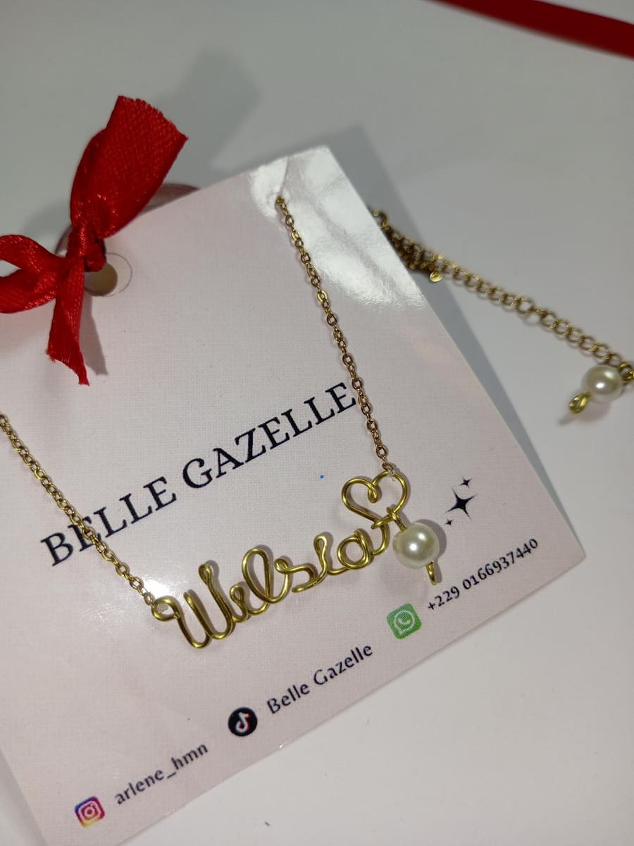Colliers personnalisés🧸🌺🌷