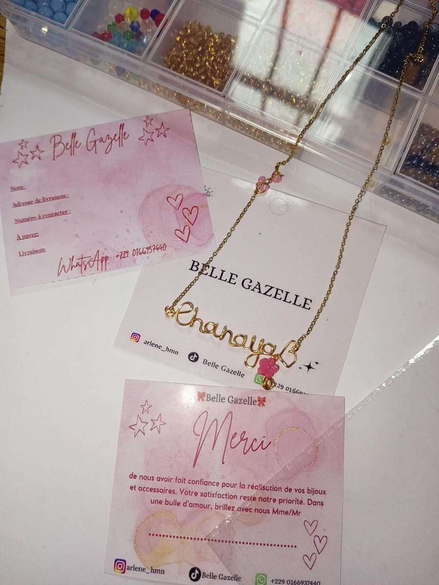 Collier personnalisé 🌺